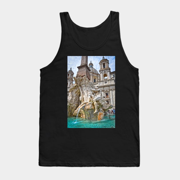 Fontana dei Quattro Fiumi Tank Top by LaurenGalanty